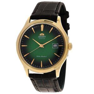NWT Authentic Orient Bambino Version 4 Automatic Green Dial Watch